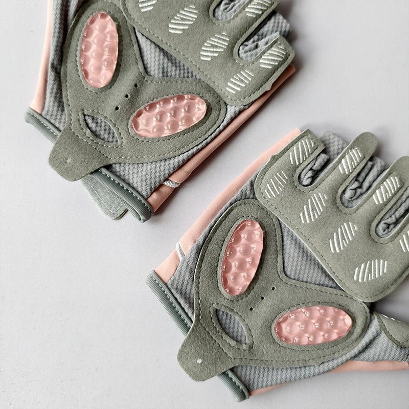 Fitness Half Finger Gloves, Outdoor Cycling Anti Slip Exercise Equipment Iron Roller Skipping Rope