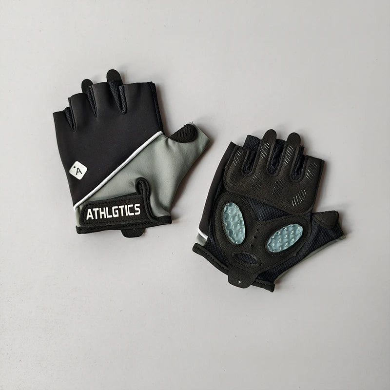 Fitness Half Finger Gloves, Outdoor Cycling Anti Slip Exercise Equipment Iron Roller Skipping Rope